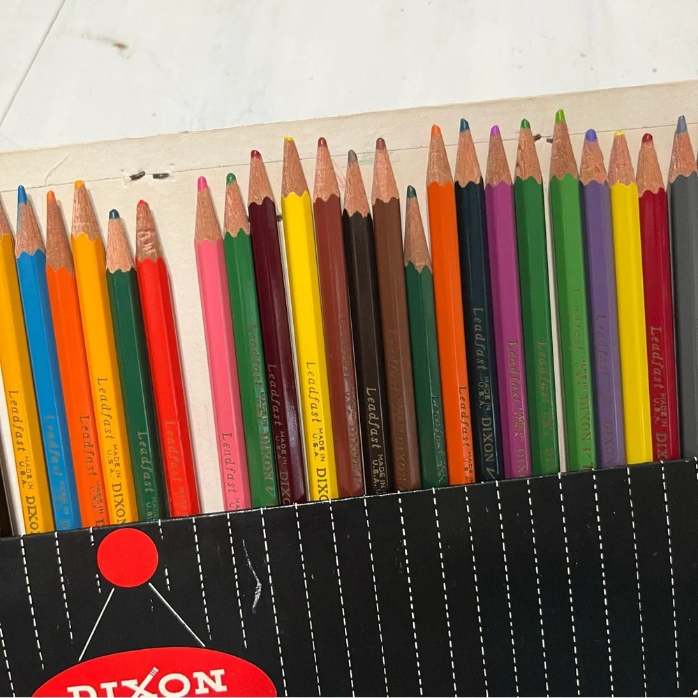 Vintage Dixon Thinex Thin Lead Colored Pencils Waterproof